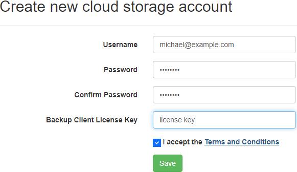 Create Cloud Storage Account